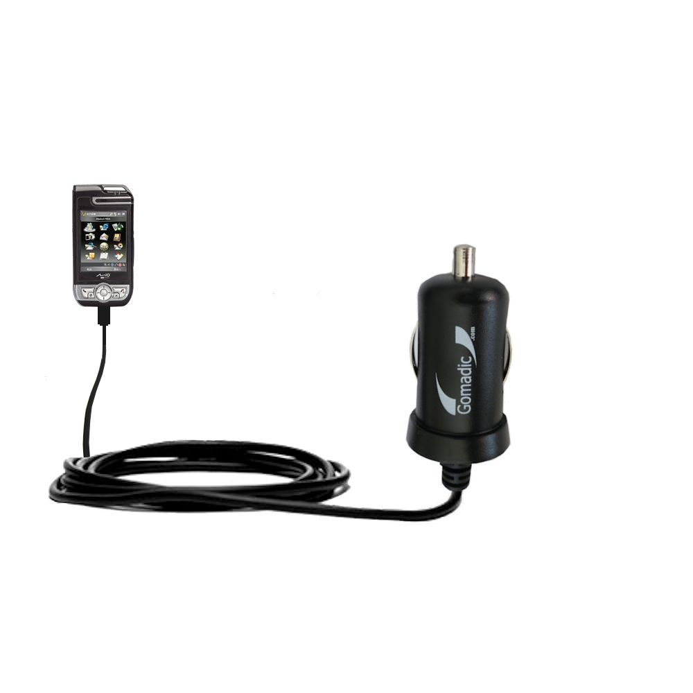Mini Car Charger compatible with the Mio A701