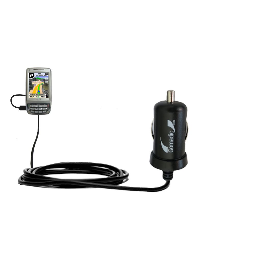 Mini Car Charger compatible with the Mio A702