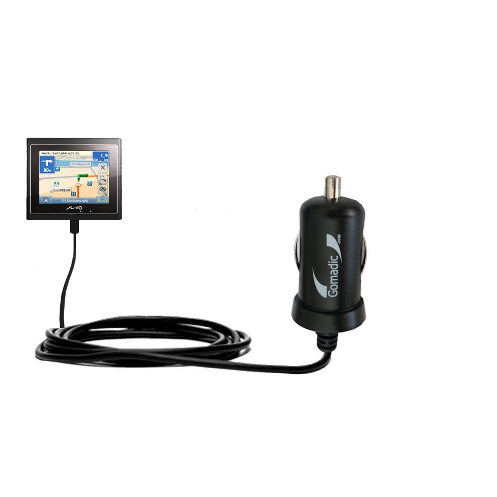 Mini Car Charger compatible with the Mio Moov 210