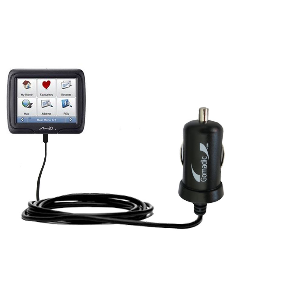 Mini Car Charger compatible with the Mio Moov R303