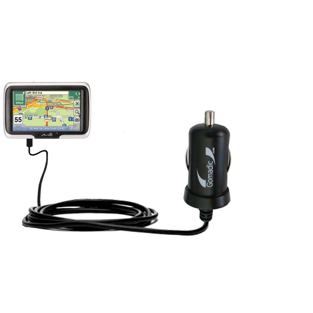 Mini Car Charger compatible with the Mio Moov R403