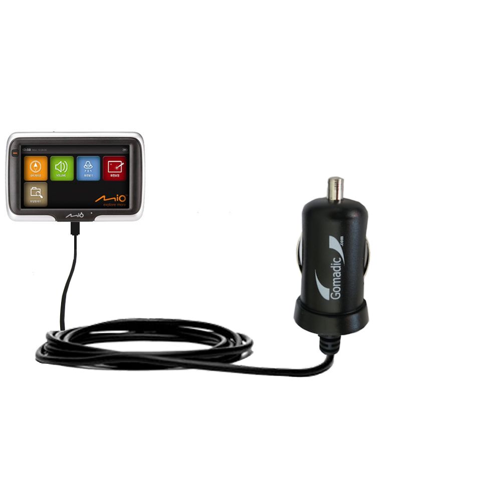 Mini Car Charger compatible with the Mio Moov S401