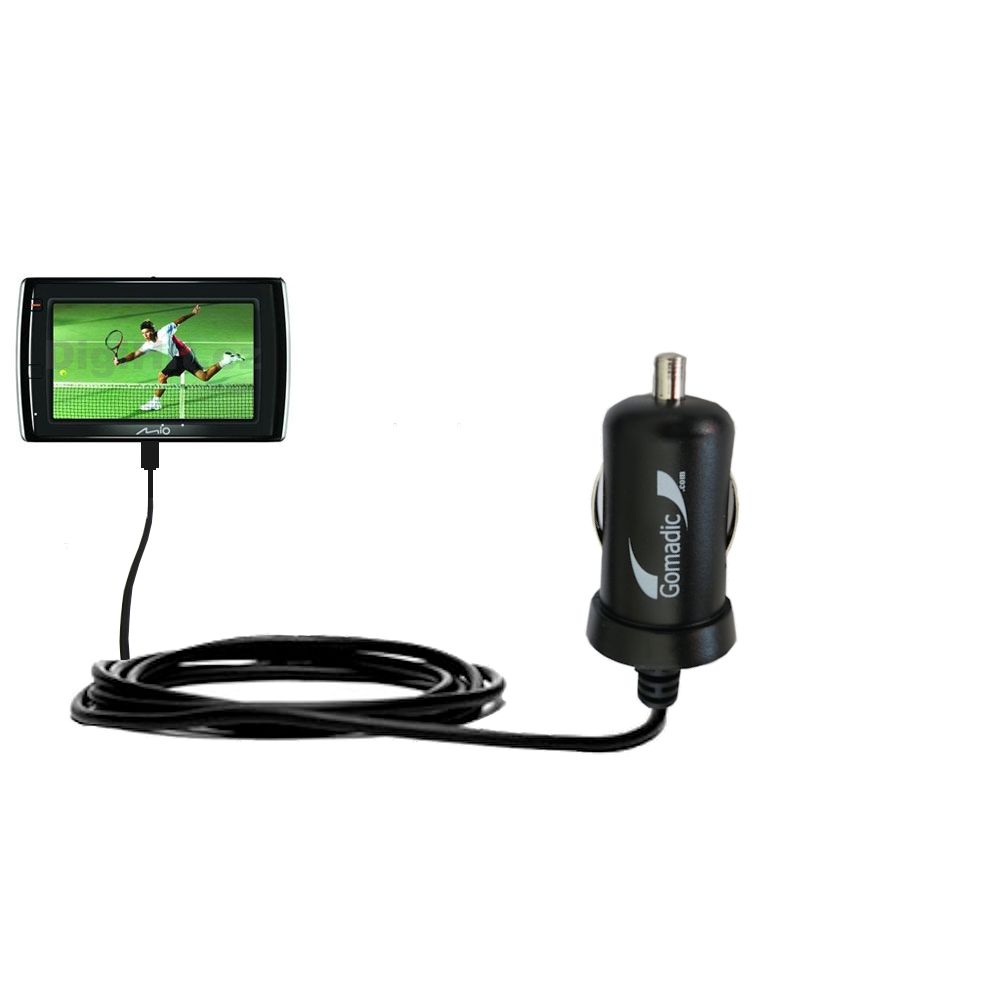 Mini Car Charger compatible with the Mio Moov V505