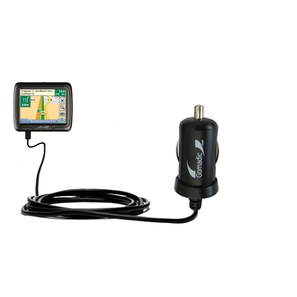 Mini Car Charger compatible with the Mio Navman M300