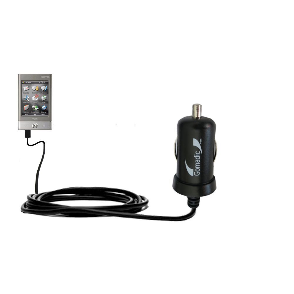 Mini Car Charger compatible with the Mio P360