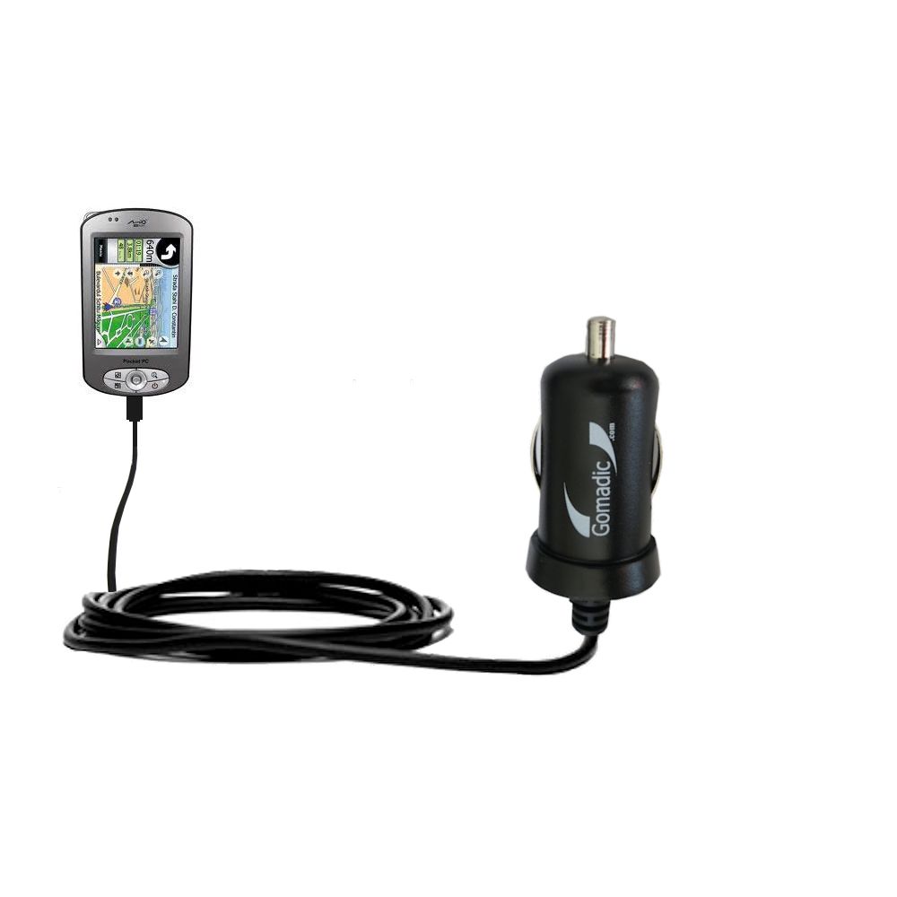 Mini Car Charger compatible with the Mio P550