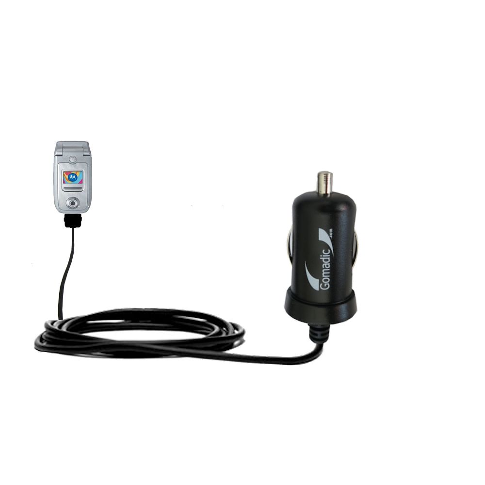 Gomadic Intelligent Compact Car / Auto DC Charger suitable for the Motorola A668 - 2A / 10W with Gomadic TipExchange Technology