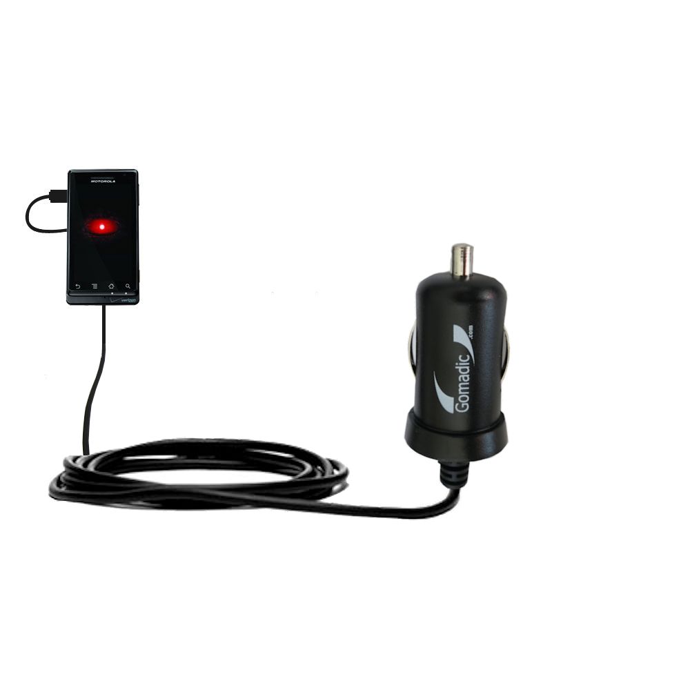 Mini Car Charger compatible with the Motorola A855