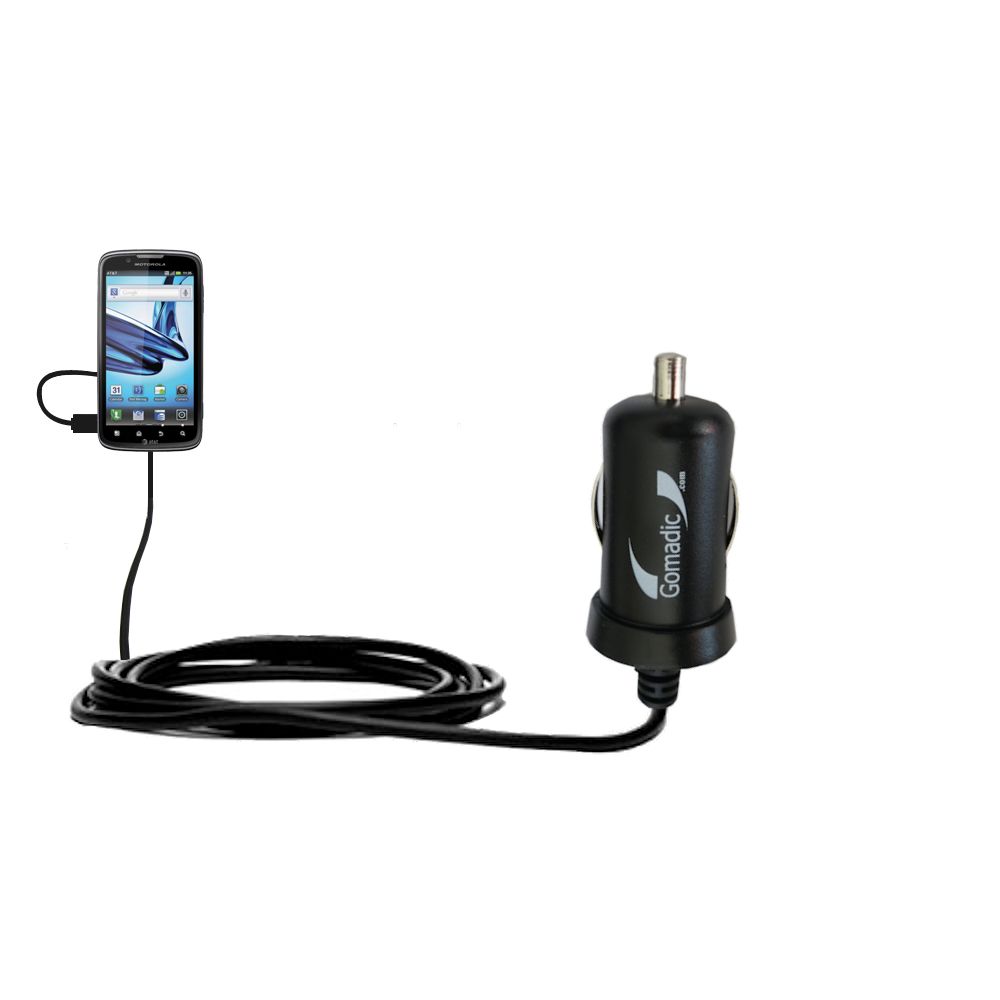 Mini Car Charger compatible with the Motorola Atrix 2