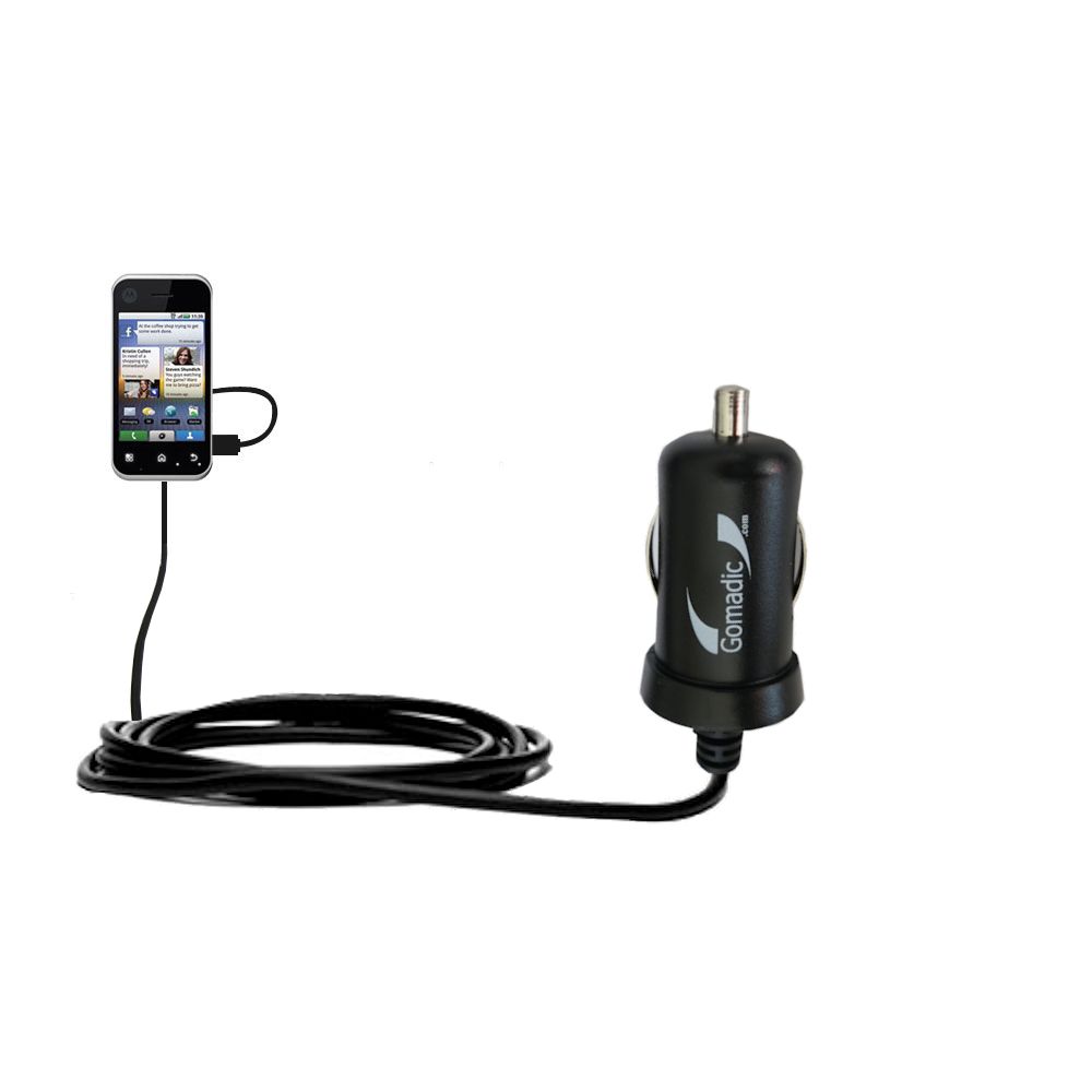 Mini Car Charger compatible with the Motorola Backflip