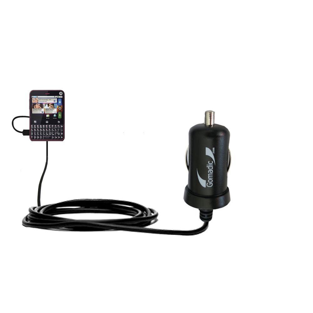 Mini Car Charger compatible with the Motorola CHARM