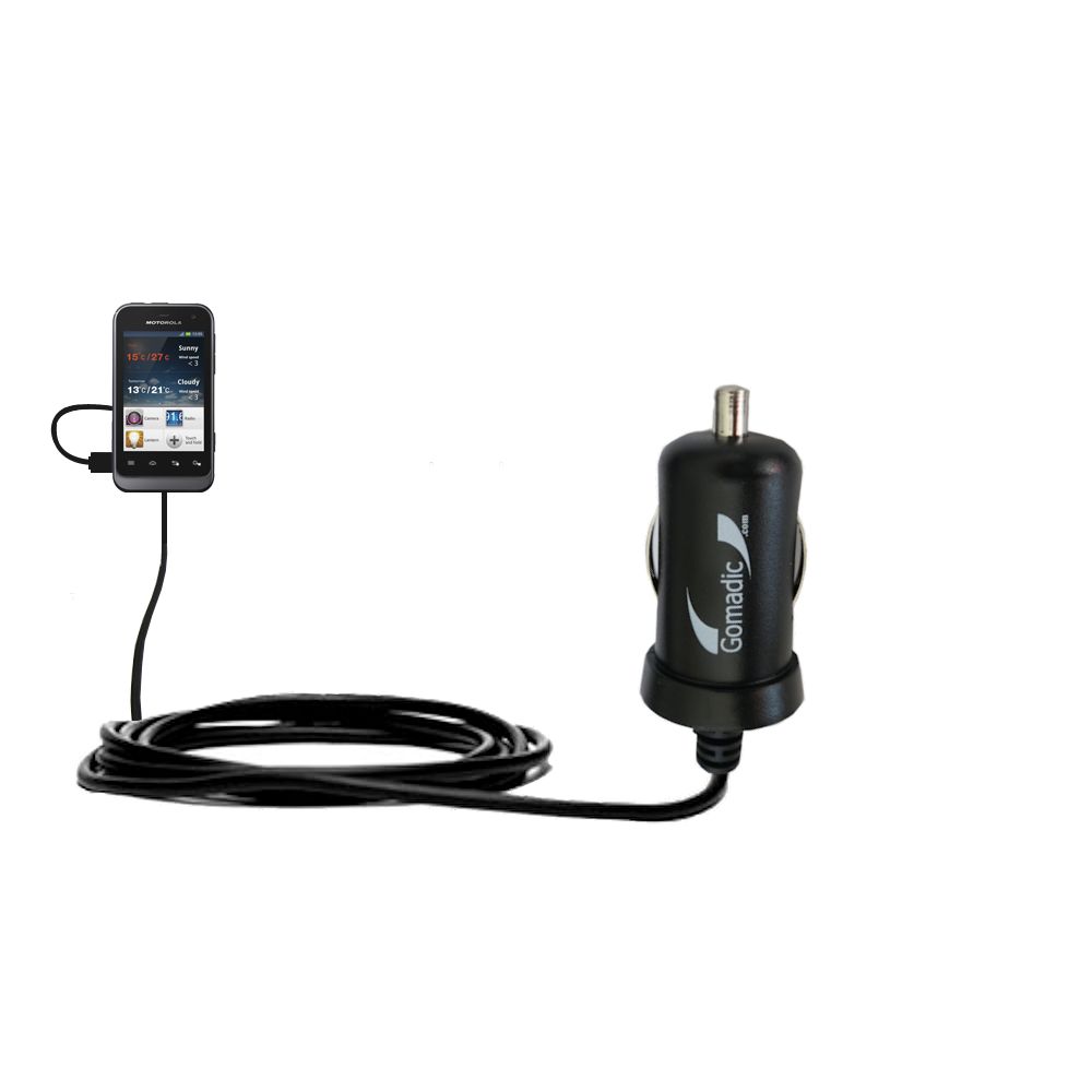 Mini Car Charger compatible with the Motorola DEFY Mini / XT320