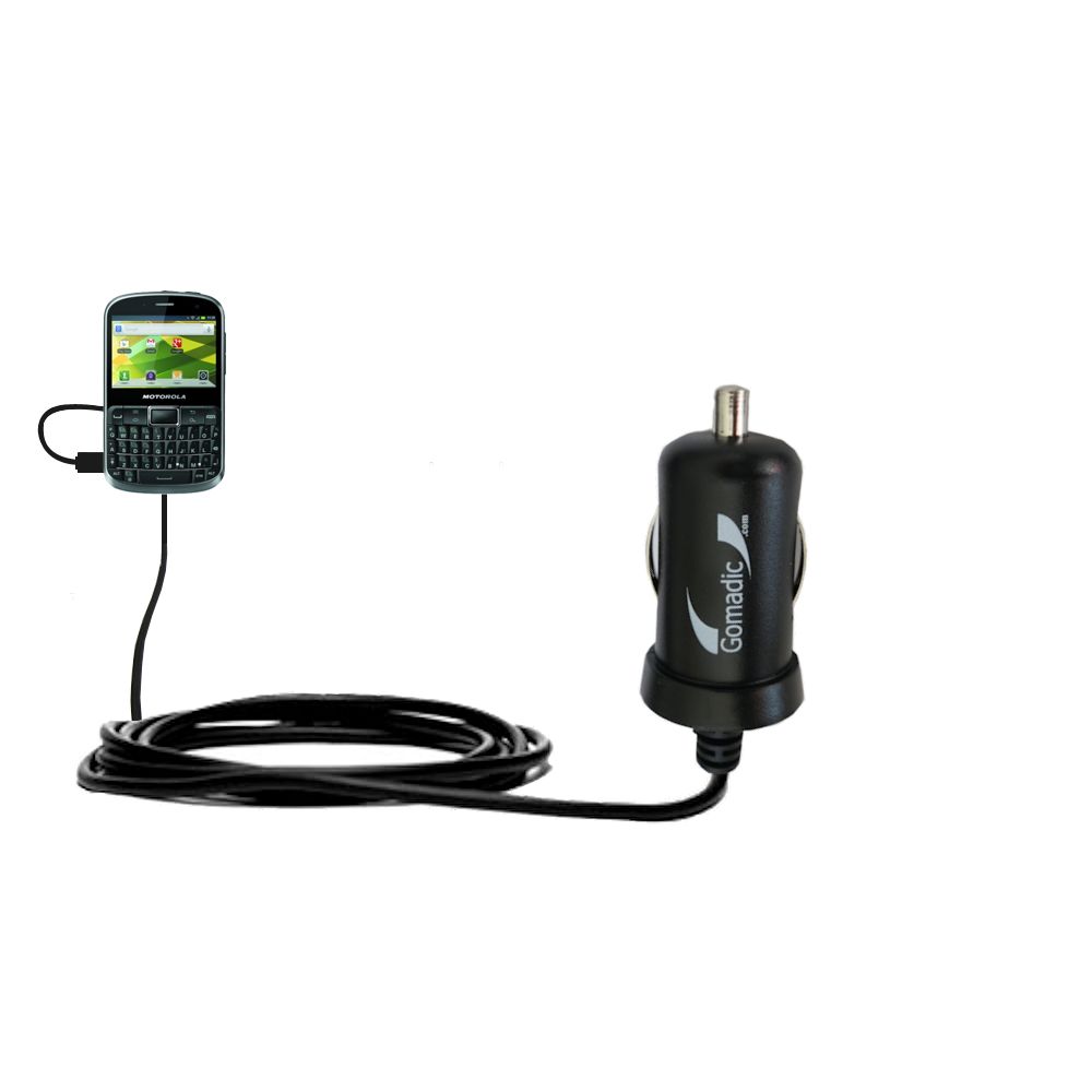 Mini Car Charger compatible with the Motorola DEFY Pro