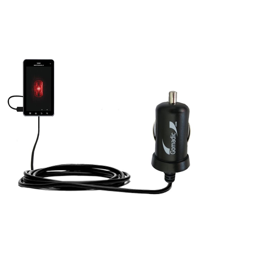 Mini Car Charger compatible with the Motorola DROID 3