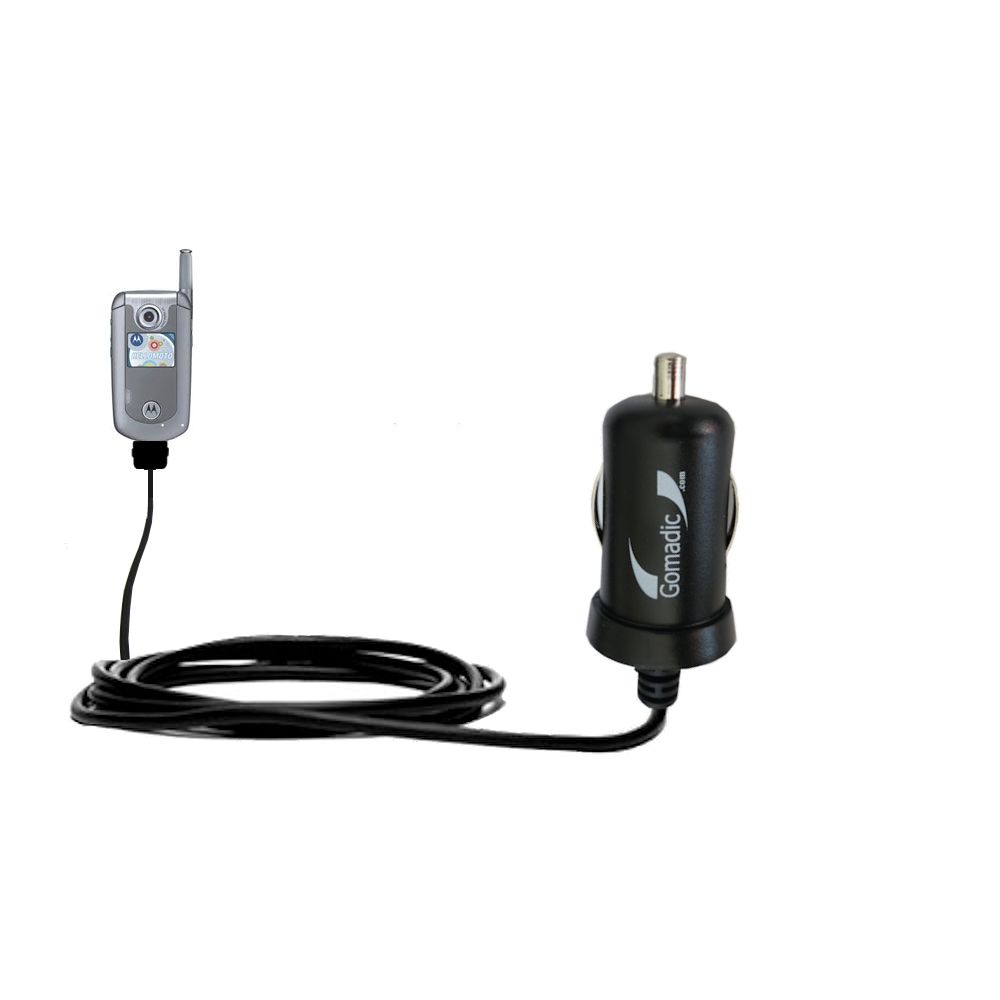 Mini Car Charger compatible with the Motorola Hollywood E816
