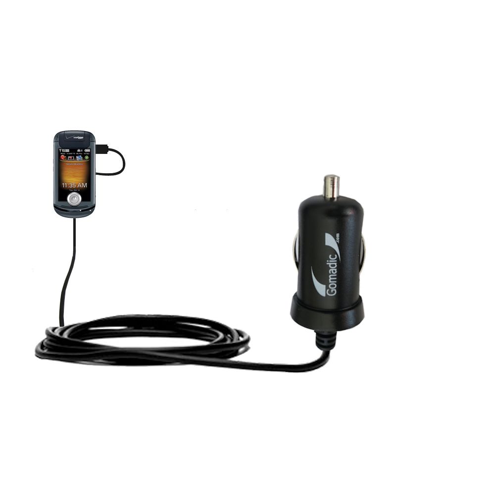 Mini Car Charger compatible with the Motorola Krave ZN4