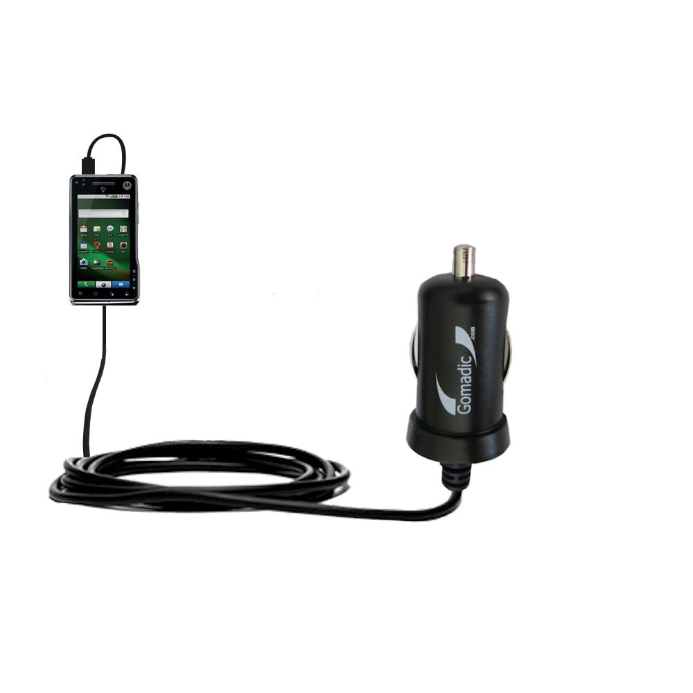 Mini Car Charger compatible with the Motorola MILESTONE XT720