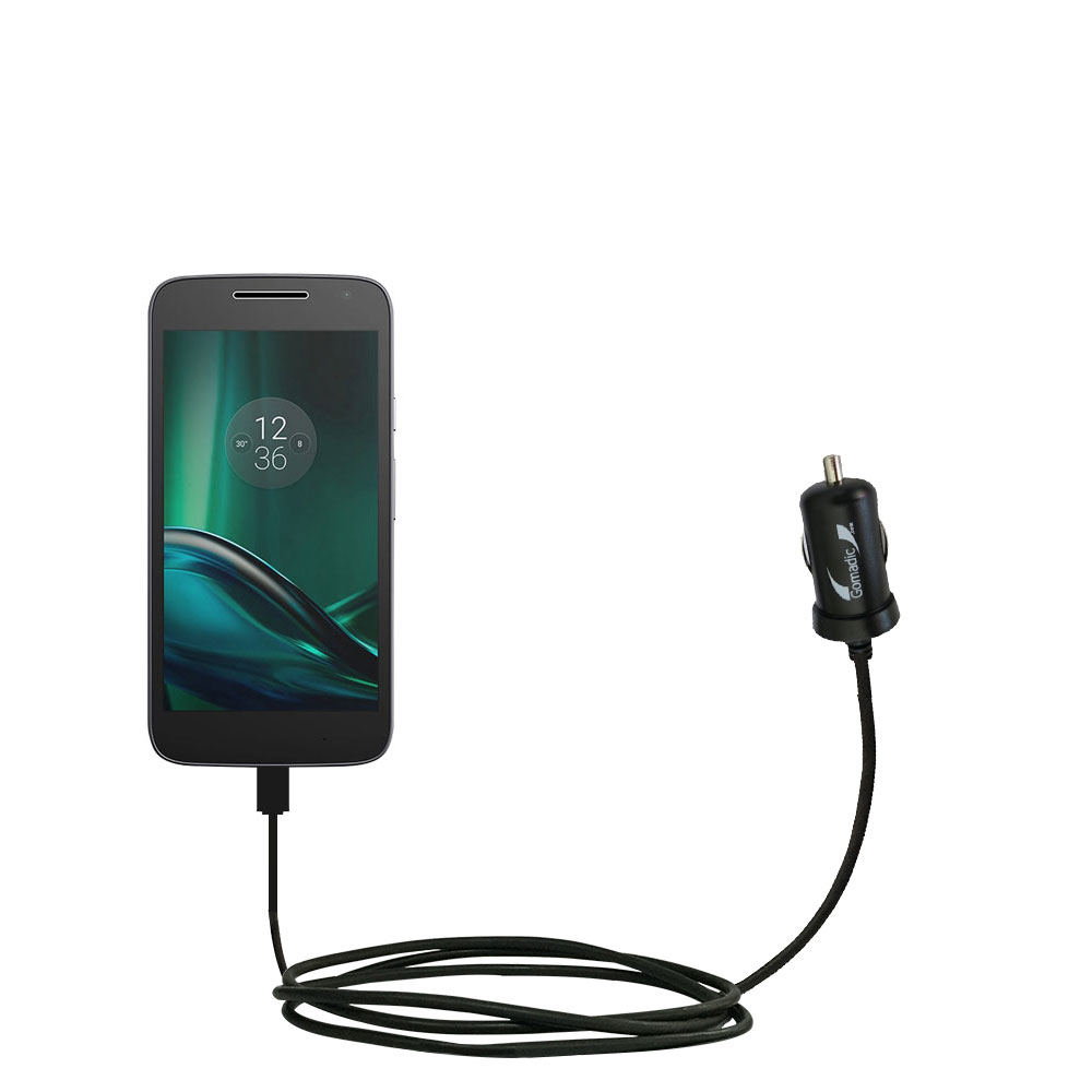 Mini Car Charger compatible with the Motorola Moto G4 / G4 Plus