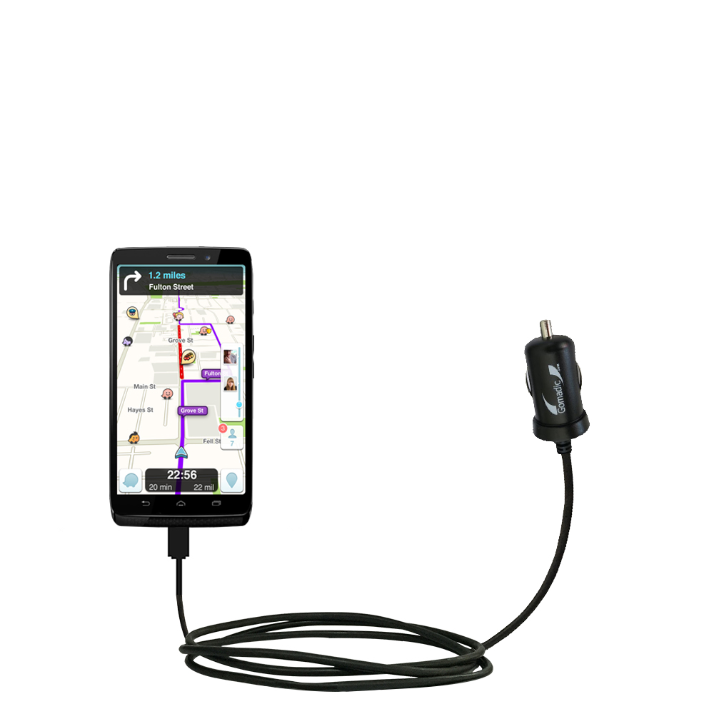 Mini Car Charger compatible with the Motorola Moto Maxx