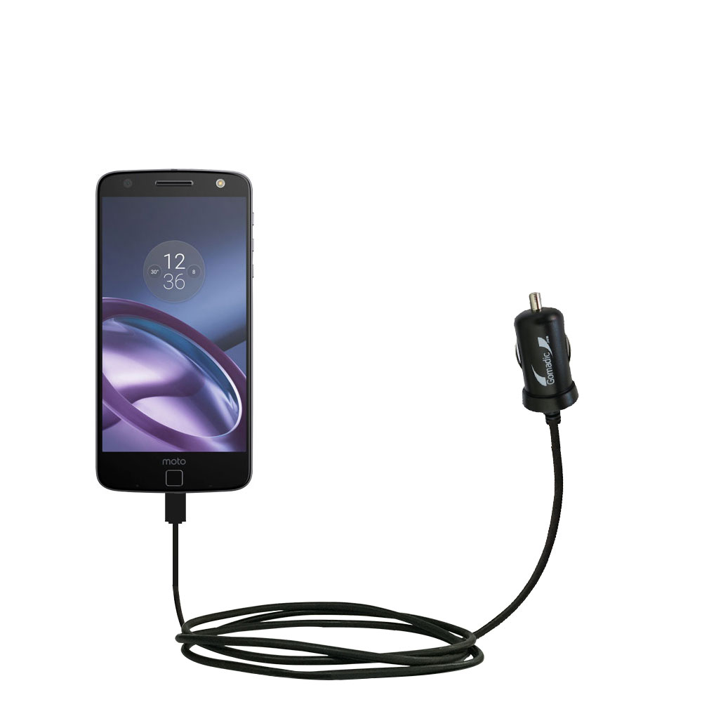 Mini Car Charger compatible with the Motorola Moto Z