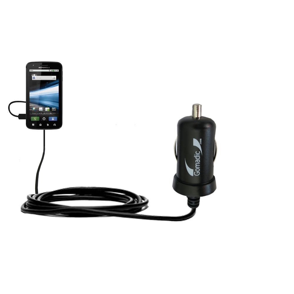 Mini Car Charger compatible with the Motorola Olympus MB860