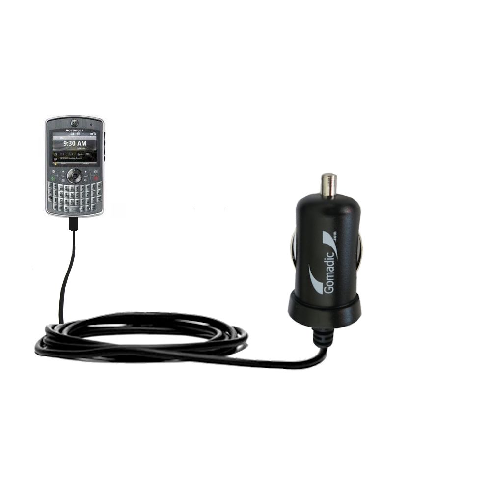 Mini Car Charger compatible with the Motorola Q9h
