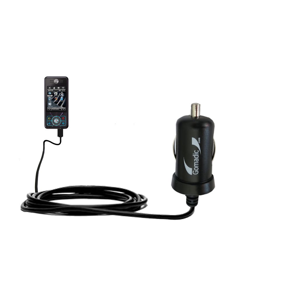Mini Car Charger compatible with the Motorola ROKR E6