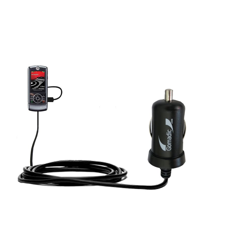Mini Car Charger compatible with the Motorola ROKR Z6