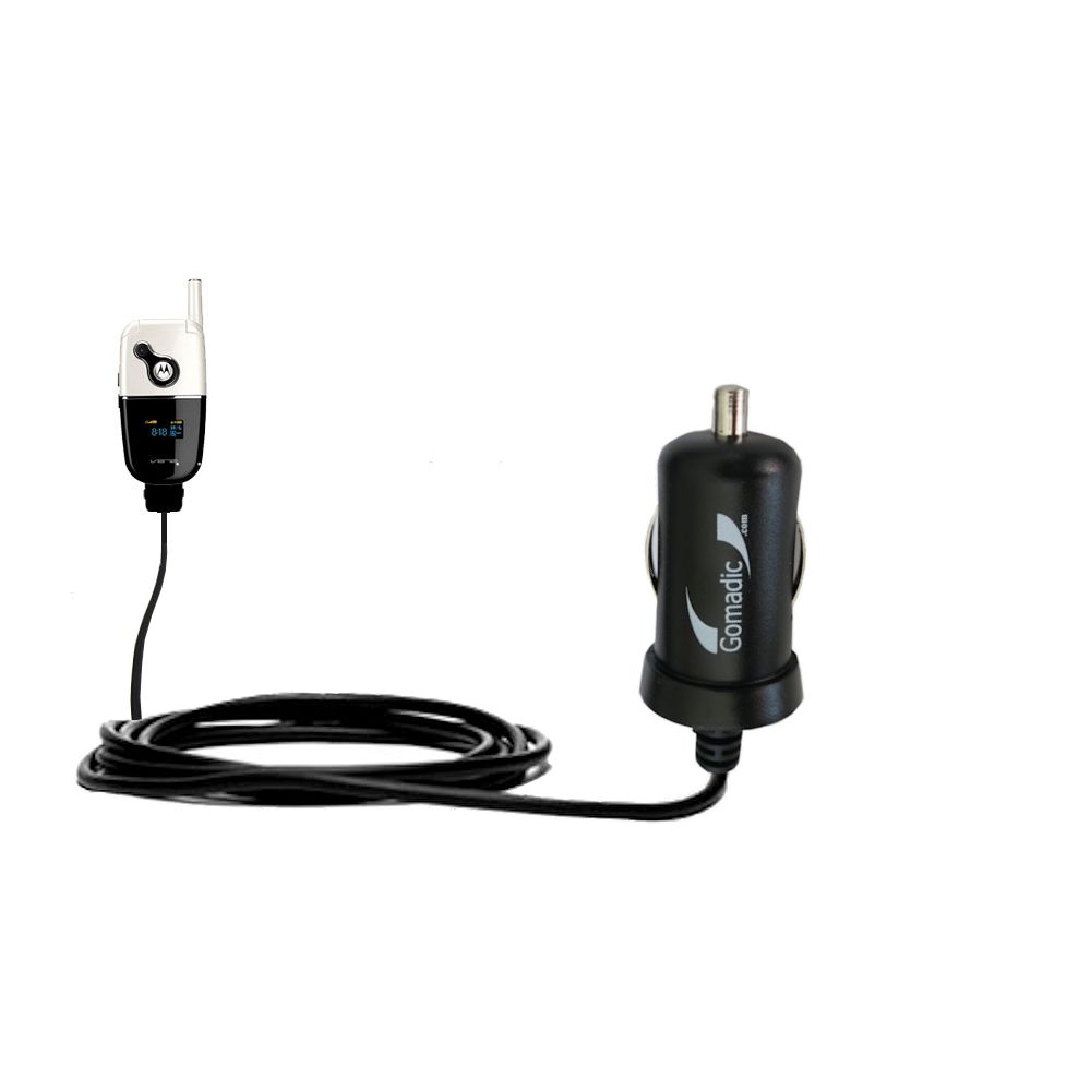 Mini Car Charger compatible with the Motorola V872