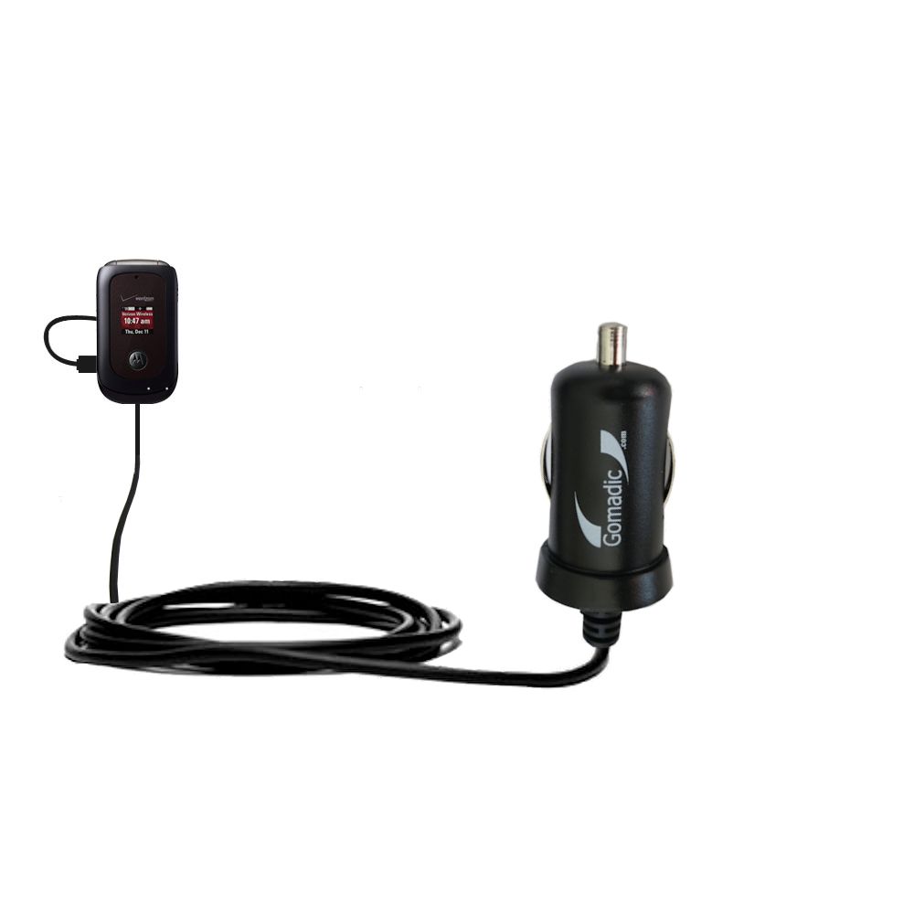 Mini Car Charger compatible with the Motorola VU204 MOTO