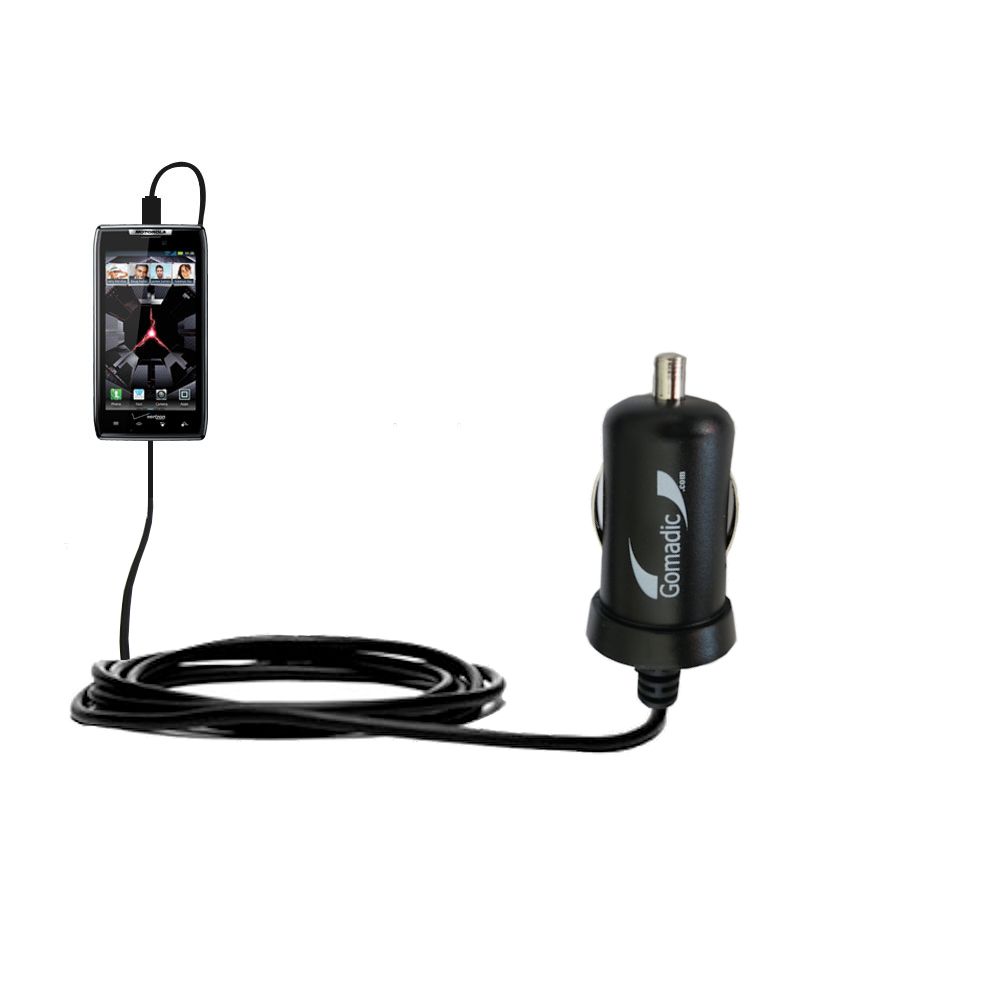 Mini Car Charger compatible with the Motorola XT912