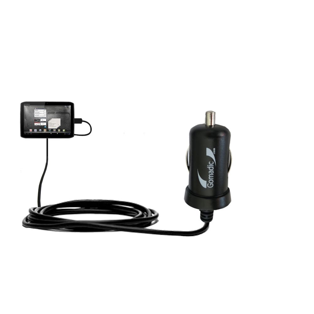 Mini Car Charger compatible with the Motorola XyBoard MZ617 Tablet
