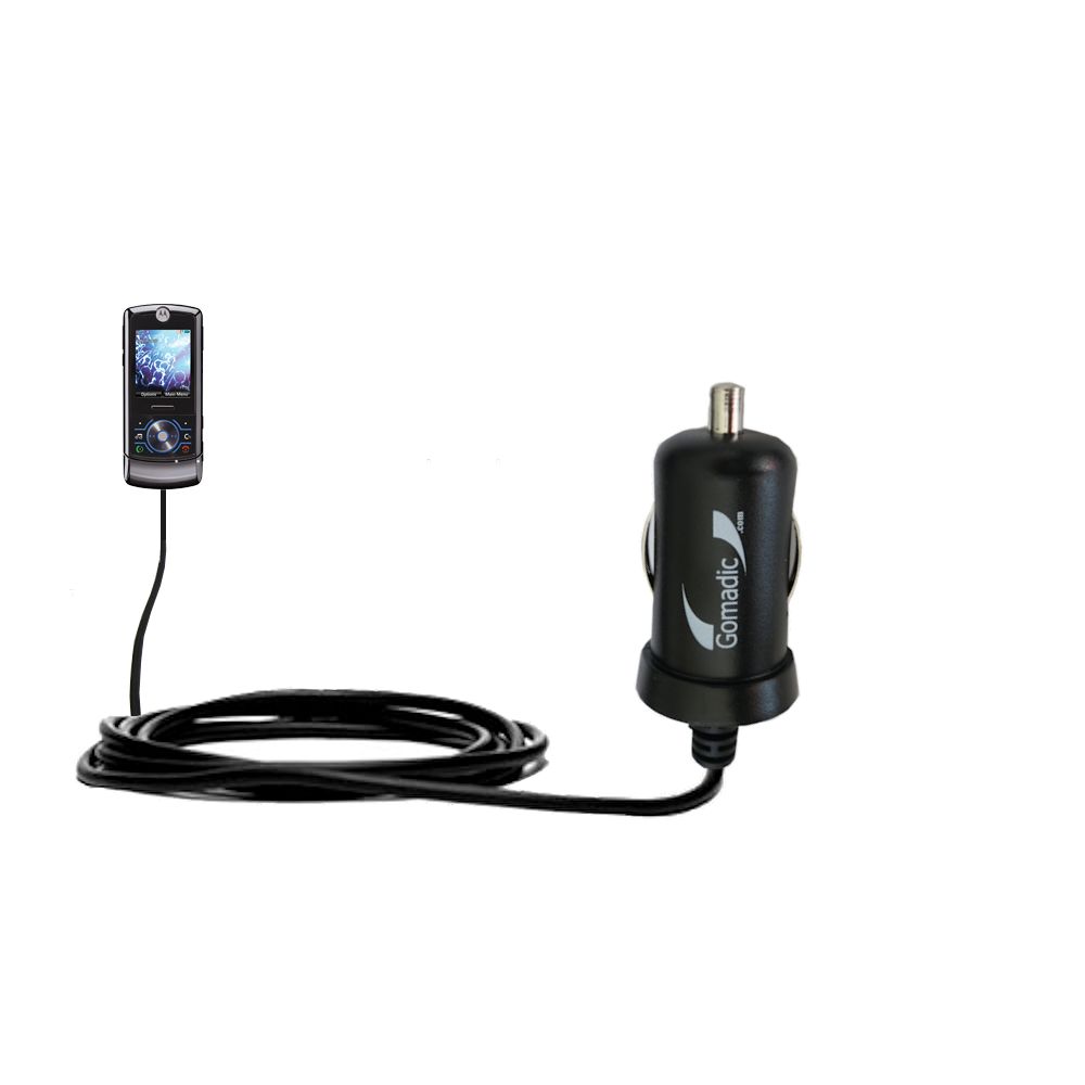Mini Car Charger compatible with the Motorola Z Slider