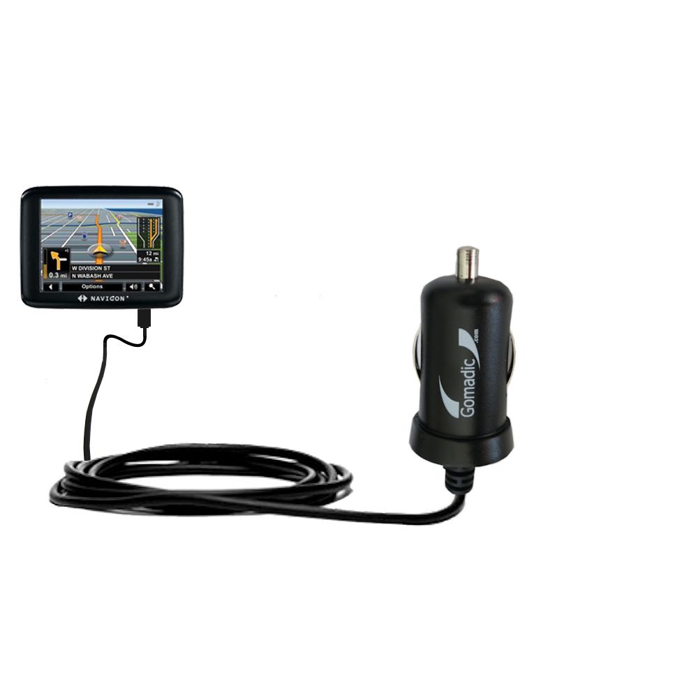 Mini Car Charger compatible with the Navigon 2000S
