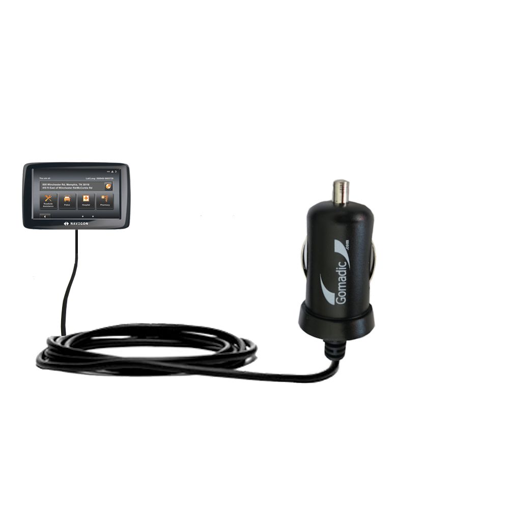 Mini Car Charger compatible with the Navigon 2100