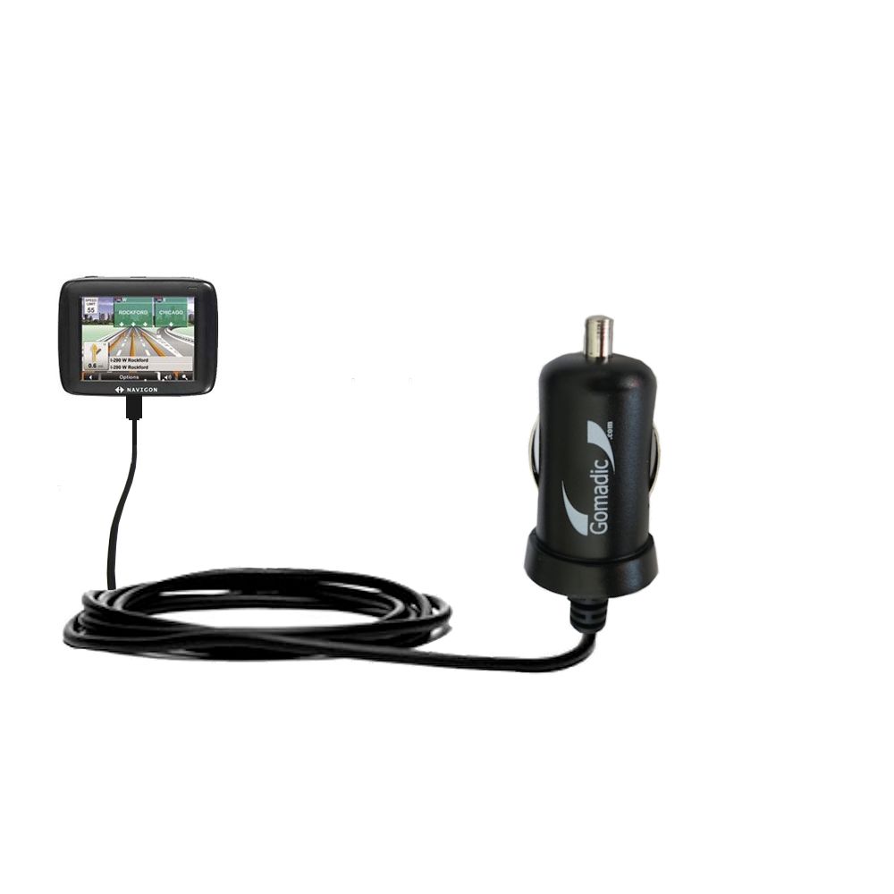 Mini Car Charger compatible with the Navigon 2120 2120 max
