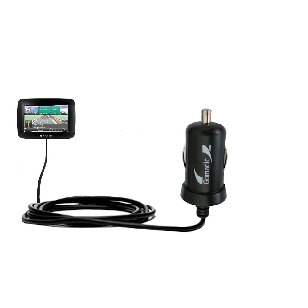 Mini Car Charger compatible with the Navigon 7100