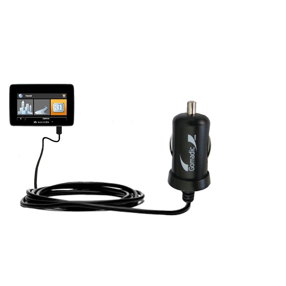 Mini Car Charger compatible with the Navigon 7200T