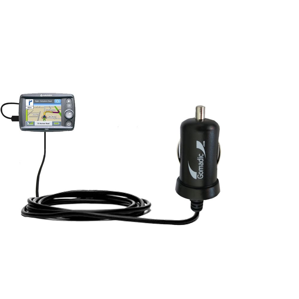 Mini Car Charger compatible with the Navman F20 Europe