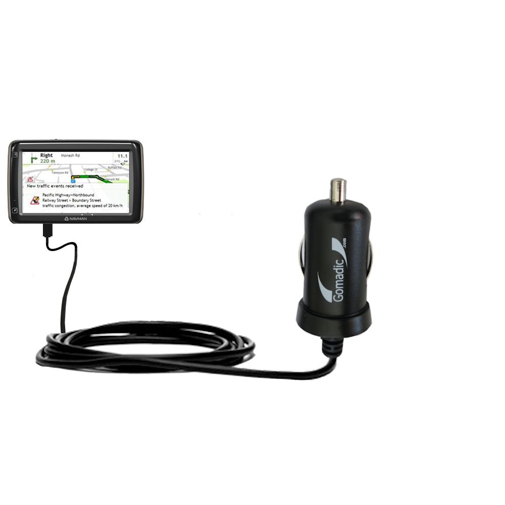 Mini Car Charger compatible with the Navman MY65T