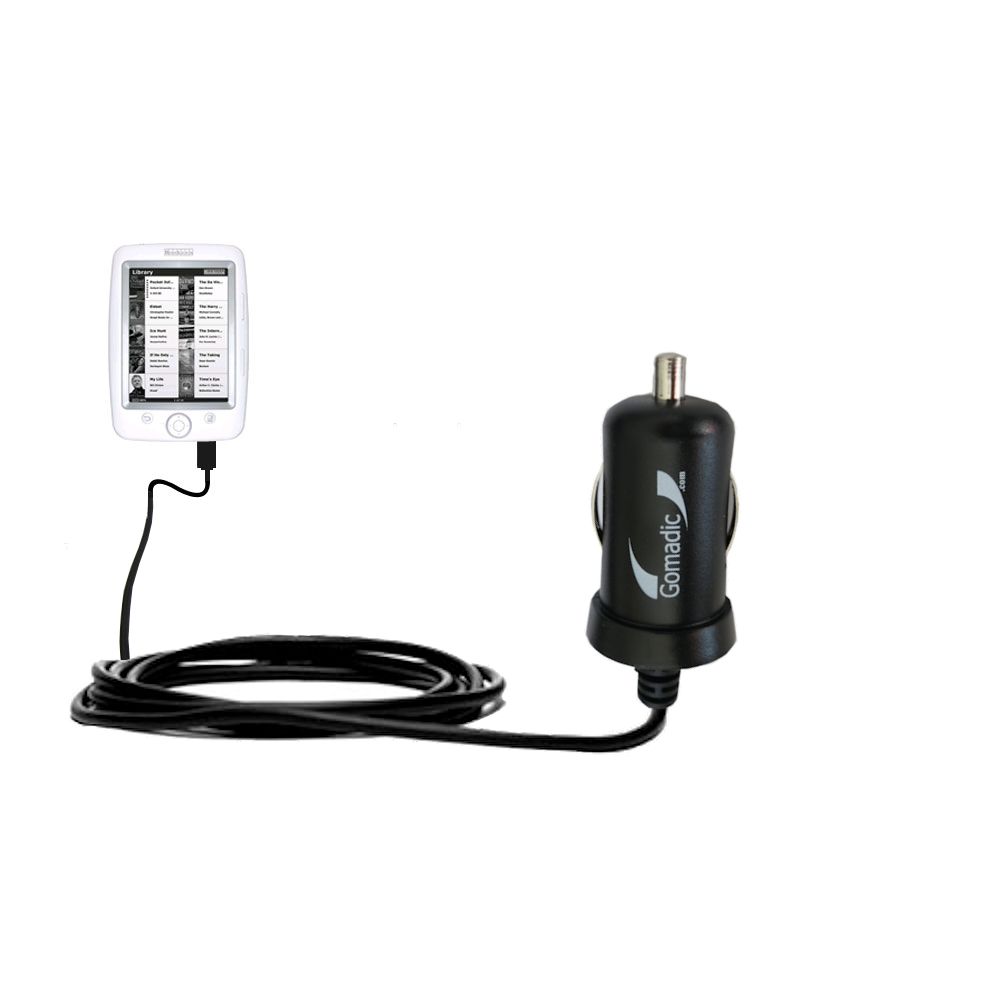 Mini Car Charger compatible with the Netronix Bookeen Cybook Opus