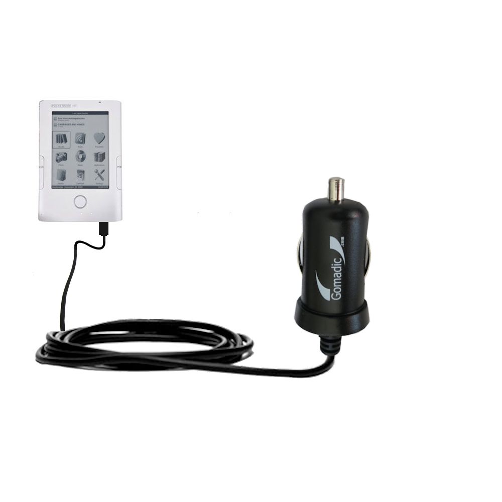 Mini Car Charger compatible with the Netronix Pocketbook 302