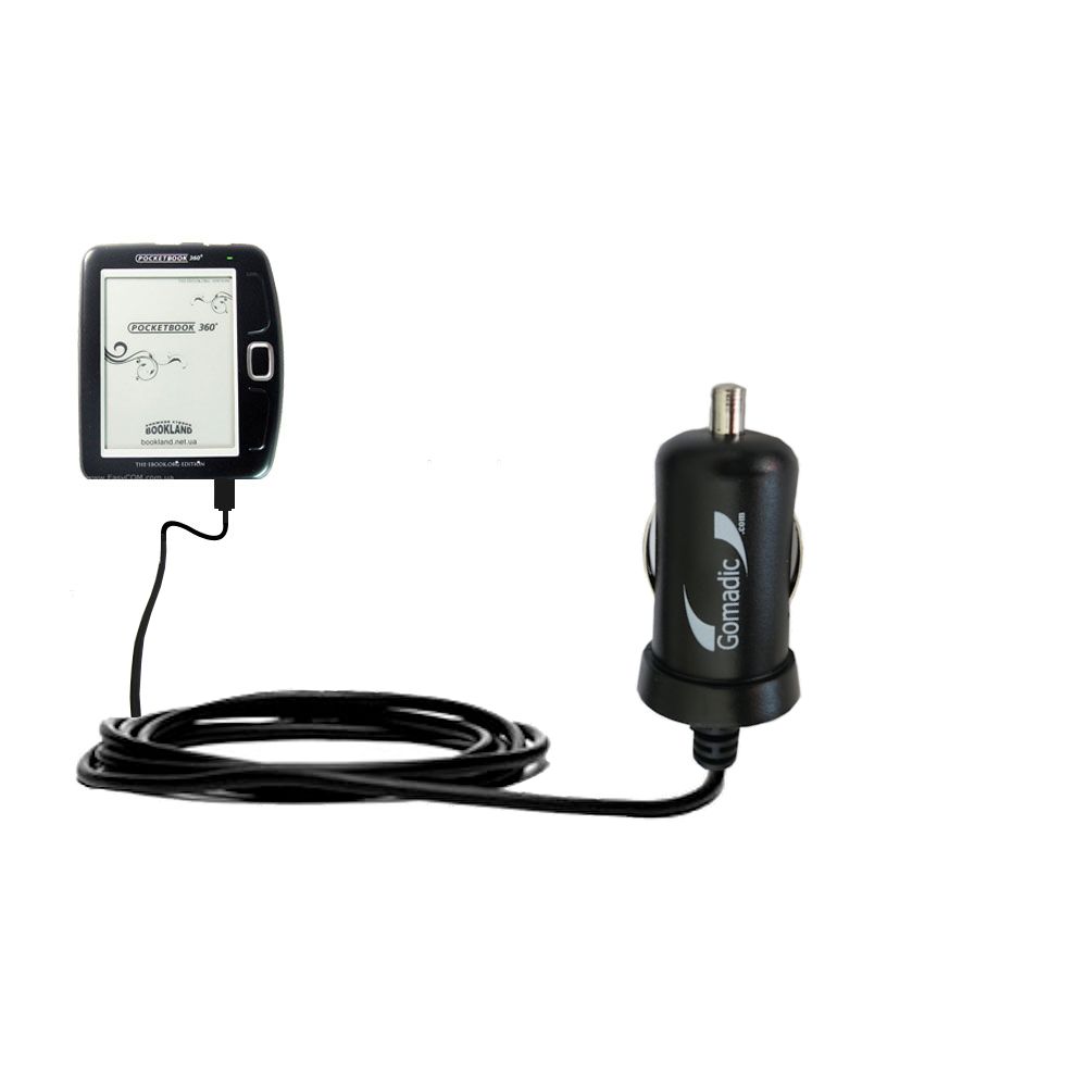 Mini Car Charger compatible with the Netronix Pocketbook 360