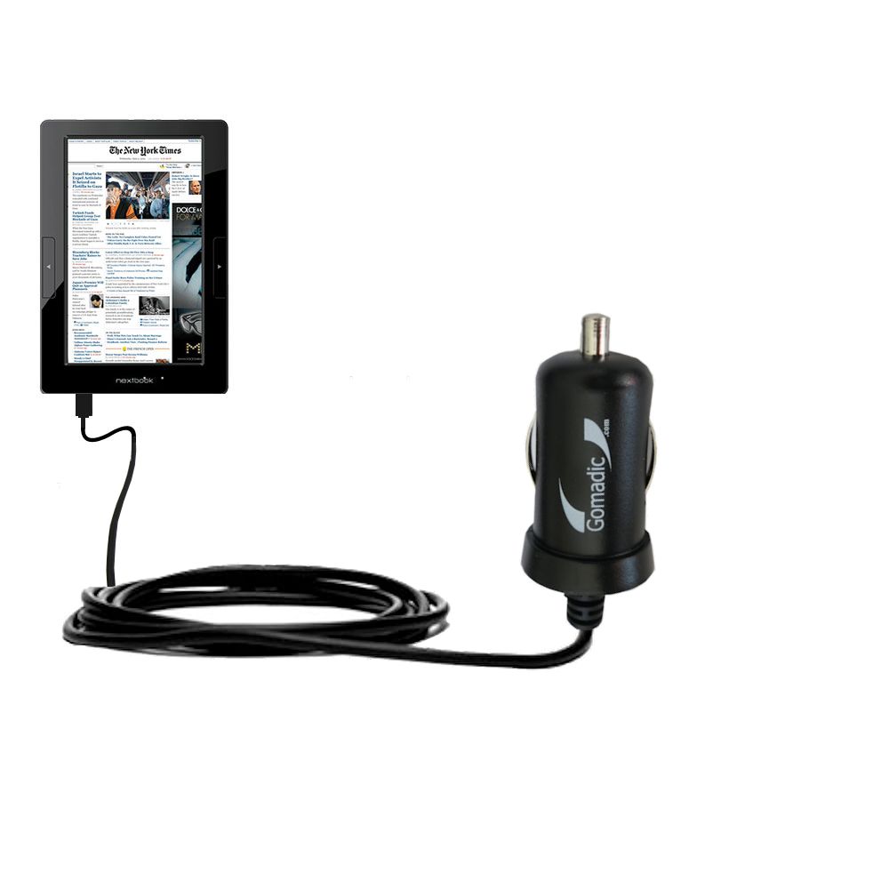 Mini Car Charger compatible with the Nextbook Next2 Tablet