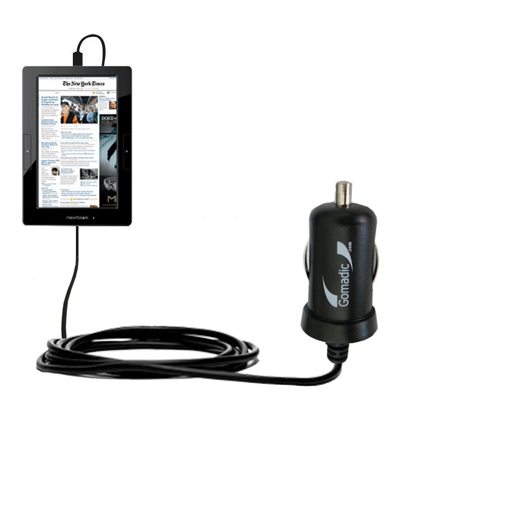 Mini Car Charger compatible with the Nextbook Next5