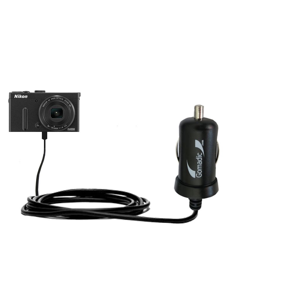 Mini Car Charger compatible with the Nikon Coolpix P330