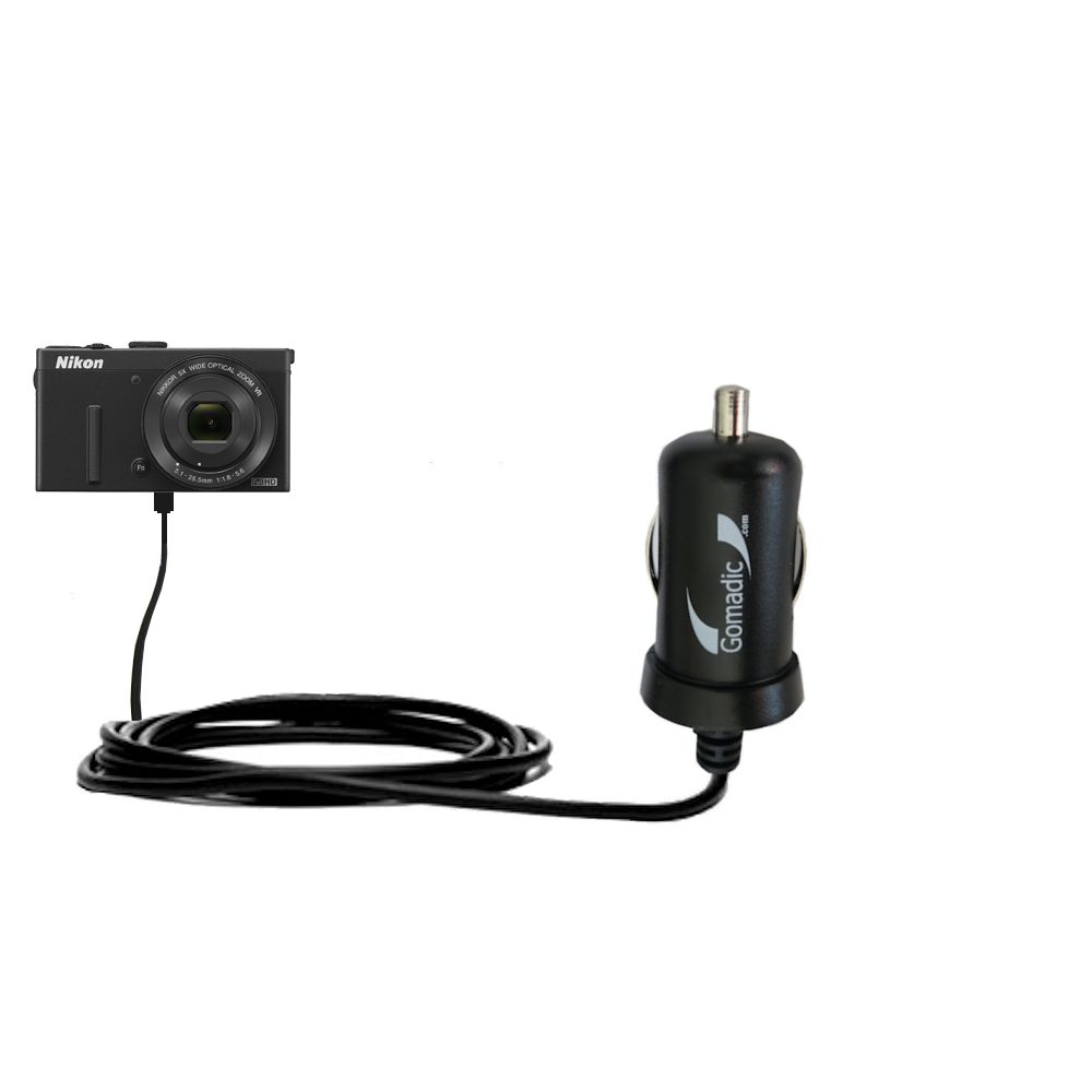 Mini Car Charger compatible with the Nikon Coolpix P340