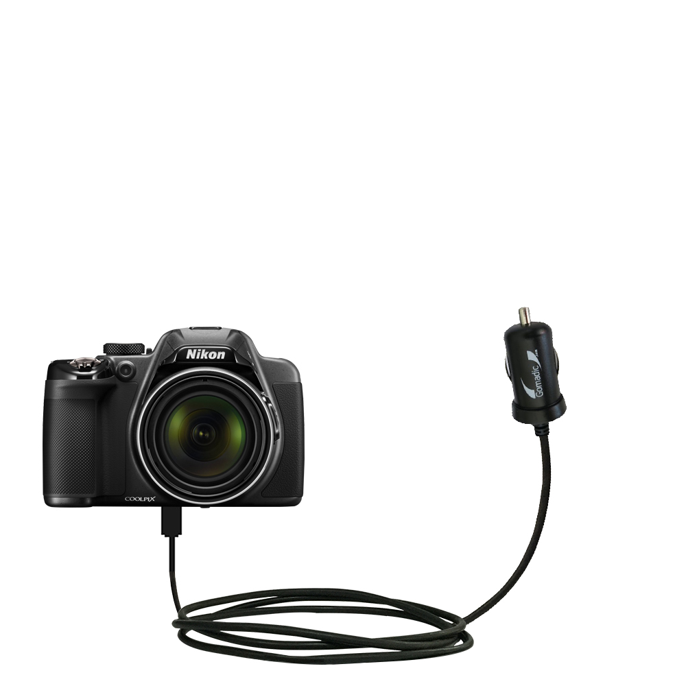 Mini Car Charger compatible with the Nikon Coolpix P530