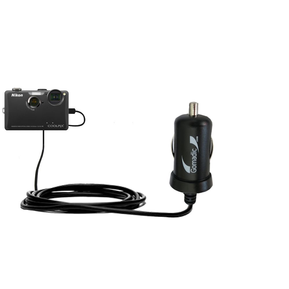 Mini Car Charger compatible with the Nikon Coolpix S1100pj