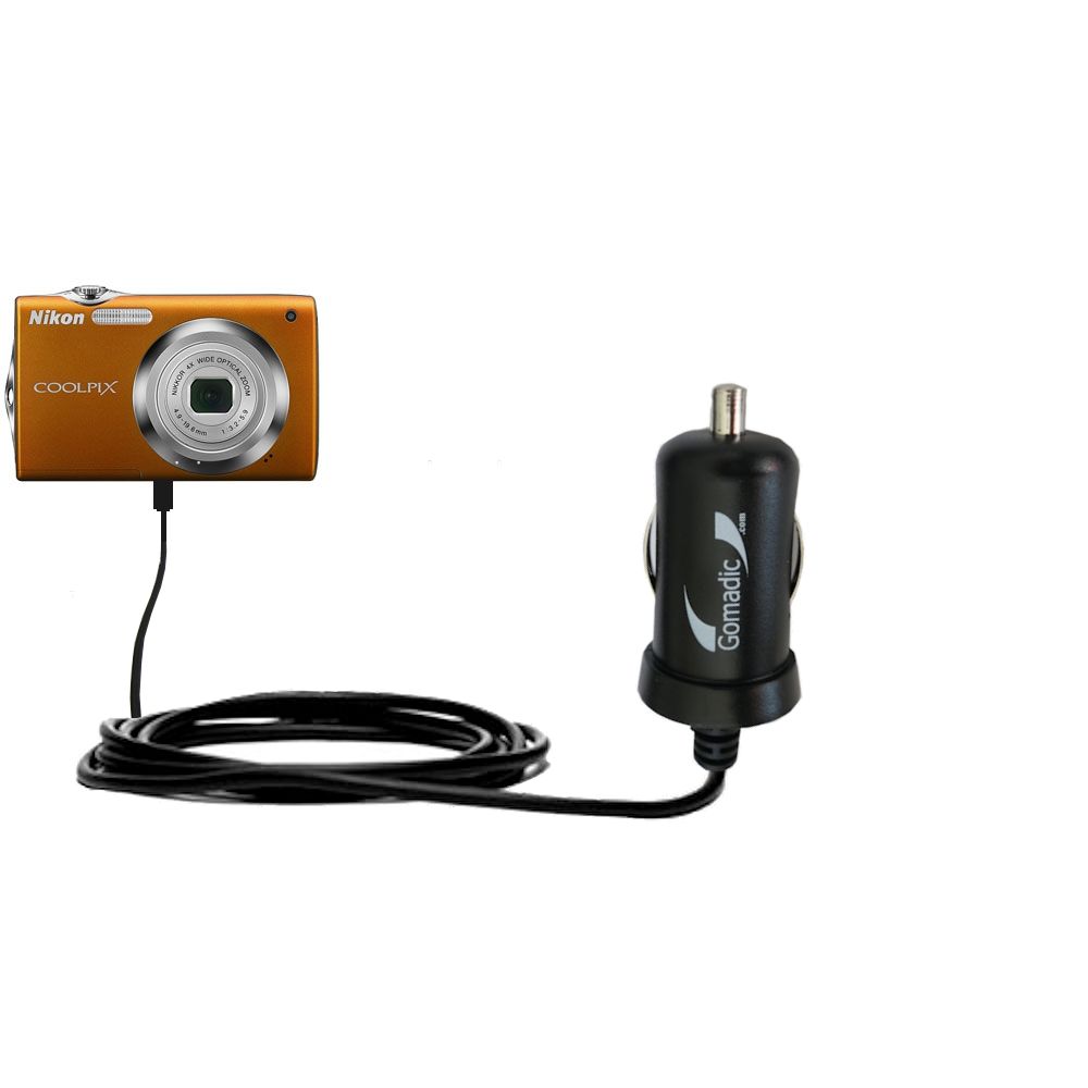 Mini Car Charger compatible with the Nikon Coolpix S3000